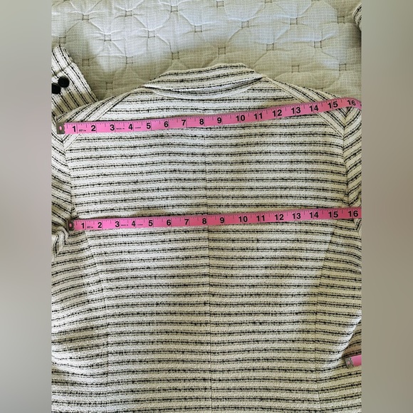 NWOT Veronica Beard Black and White Cutaway Tweed Dickey Jacket - Picture 9 of 14